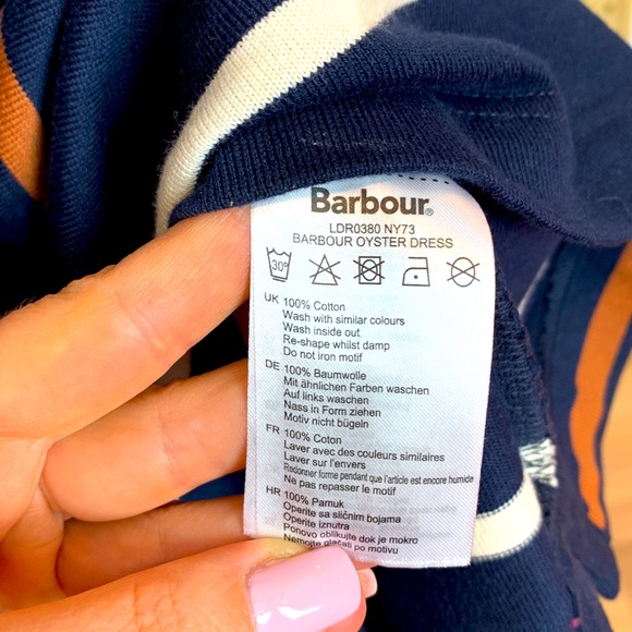 Striped BARBOUR navy sailor dress - Picture 9 of 10